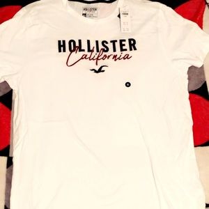 Hollister White T Shirt